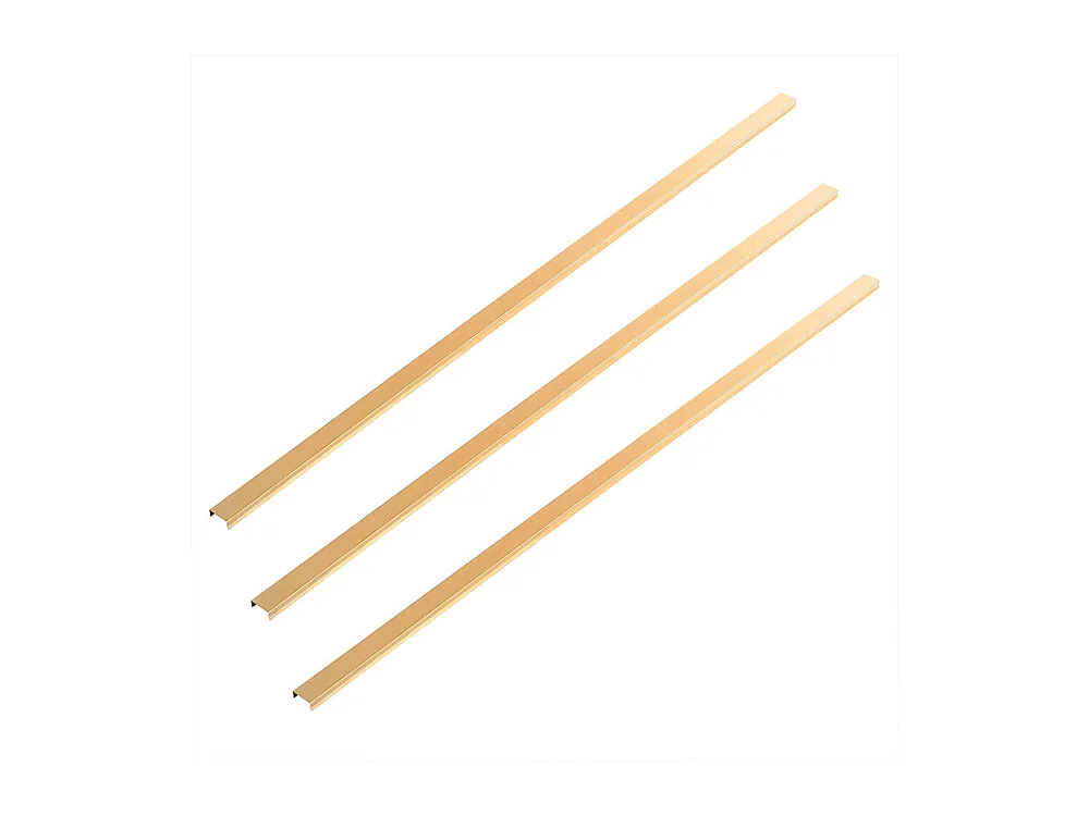 Home Deluxe Plinthe décorative pour panneau acoustique Lot de 3 - Or 110 cm