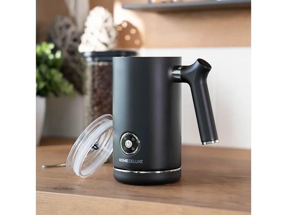 Home Deluxe Mousseur à lait ROYAL - Noir mat