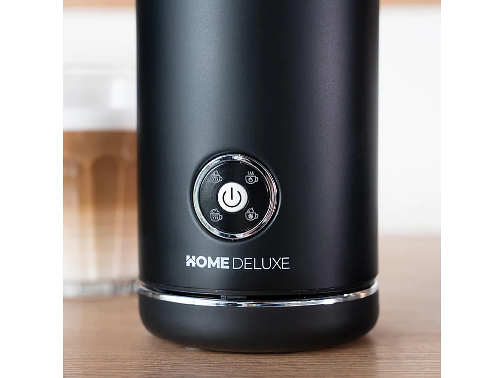 Home Deluxe Mousseur à lait ROYAL - Noir mat