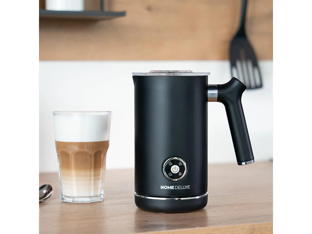 Home Deluxe Mousseur à lait ROYAL - Noir mat