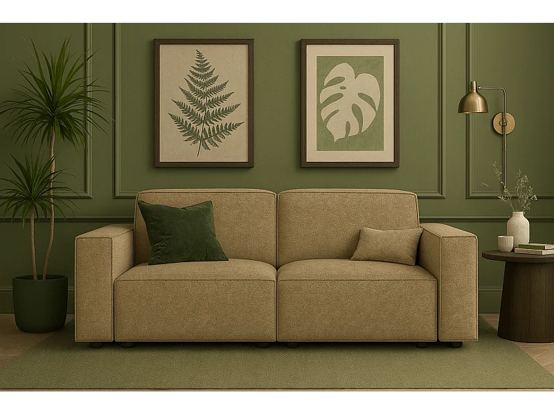 2-zits Sofa Cursal 204x102x70 cm lichtbruin Raven 34