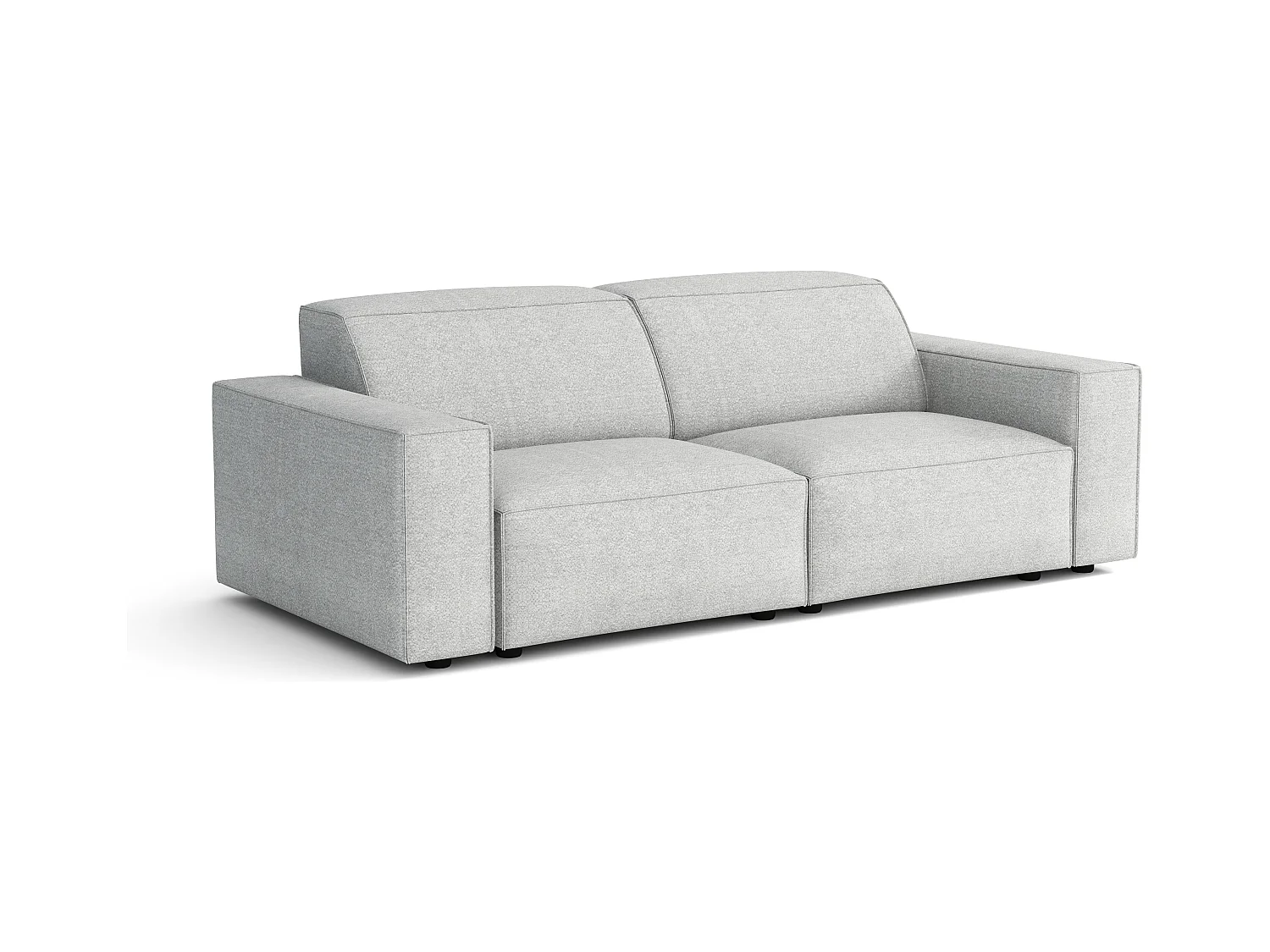 Canapé Cursal 2 places 204x102x70 cm gris clair Raven 6