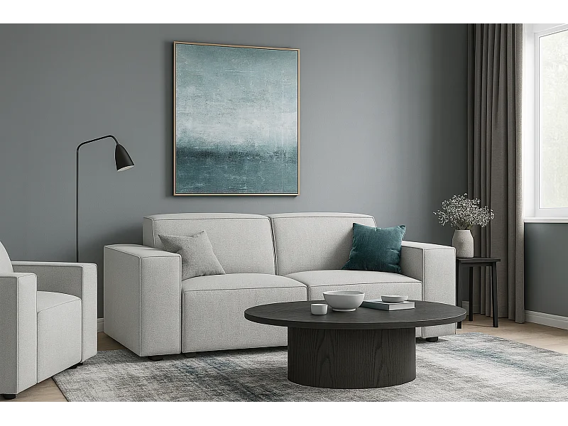 2-zits Sofa Cursal 204x102x70 cm lichtgrijs Raven 6