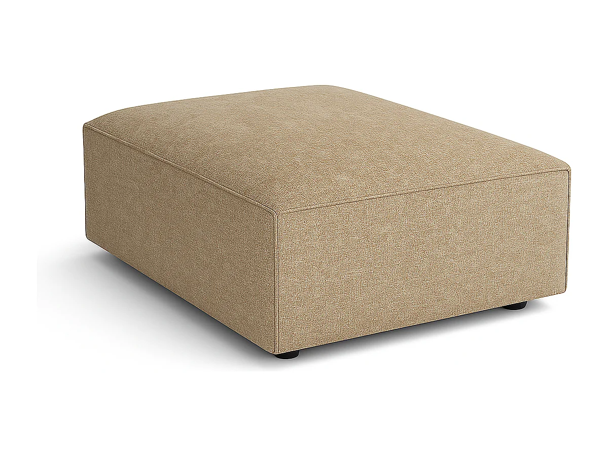 Pouf Cursal – 80 x 102 x 40 cm,  marron clair Raven 34, design moderne