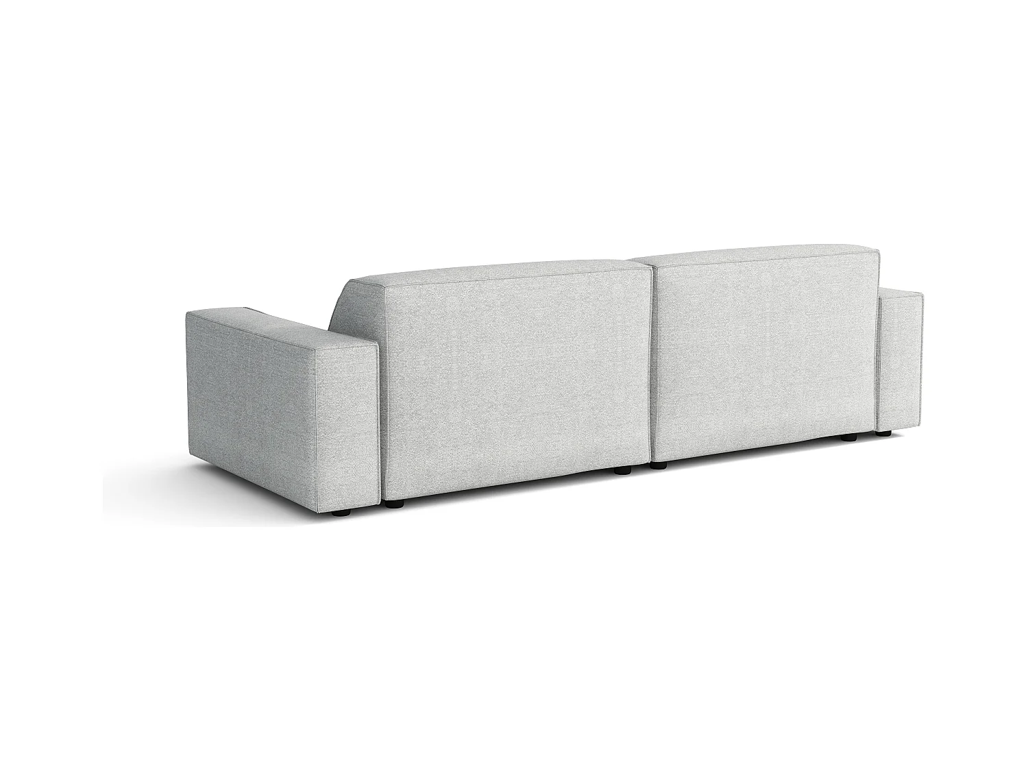 Canapé Cursal 3 places 244x102x70 cm gris clair Raven 6