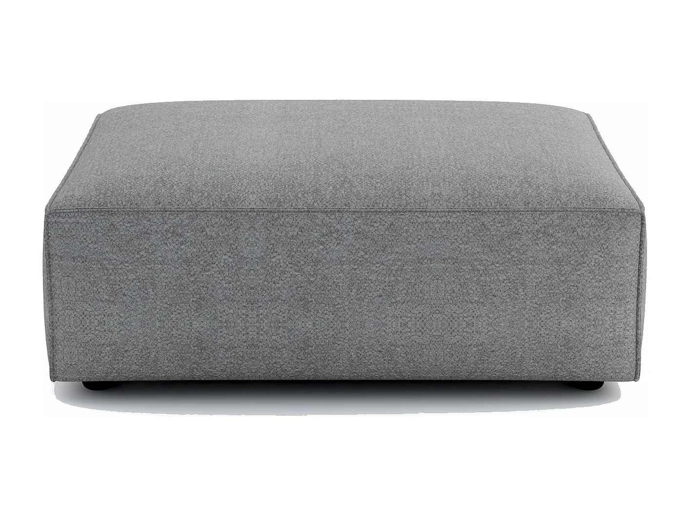 Pouf Cursal – 80 x 102 x 40 cm,  gris Raven 7, design moderne