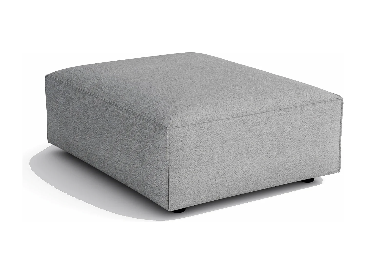Pouf Cursal – 80 x 102 x 40 cm,  gris Raven 7, design moderne