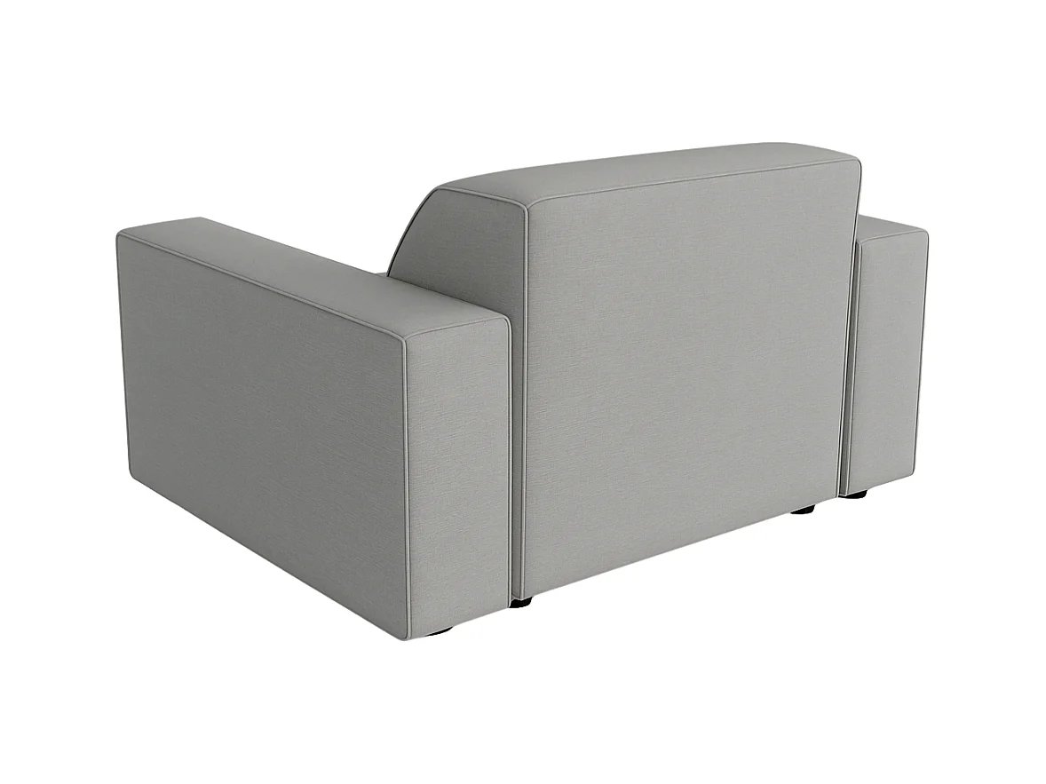 Fauteuil modulaire Cursal – 124 x 102 x 70 cm,  gris Raven 7, design moderne