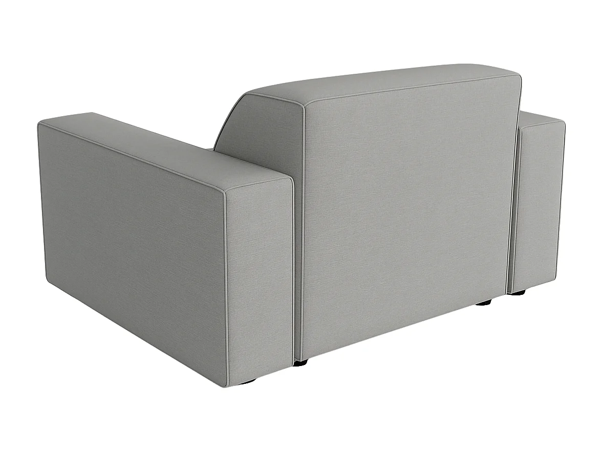 Fauteuil modulaire Cursal – 124 x 102 x 70 cm,  gris Raven 7, design moderne