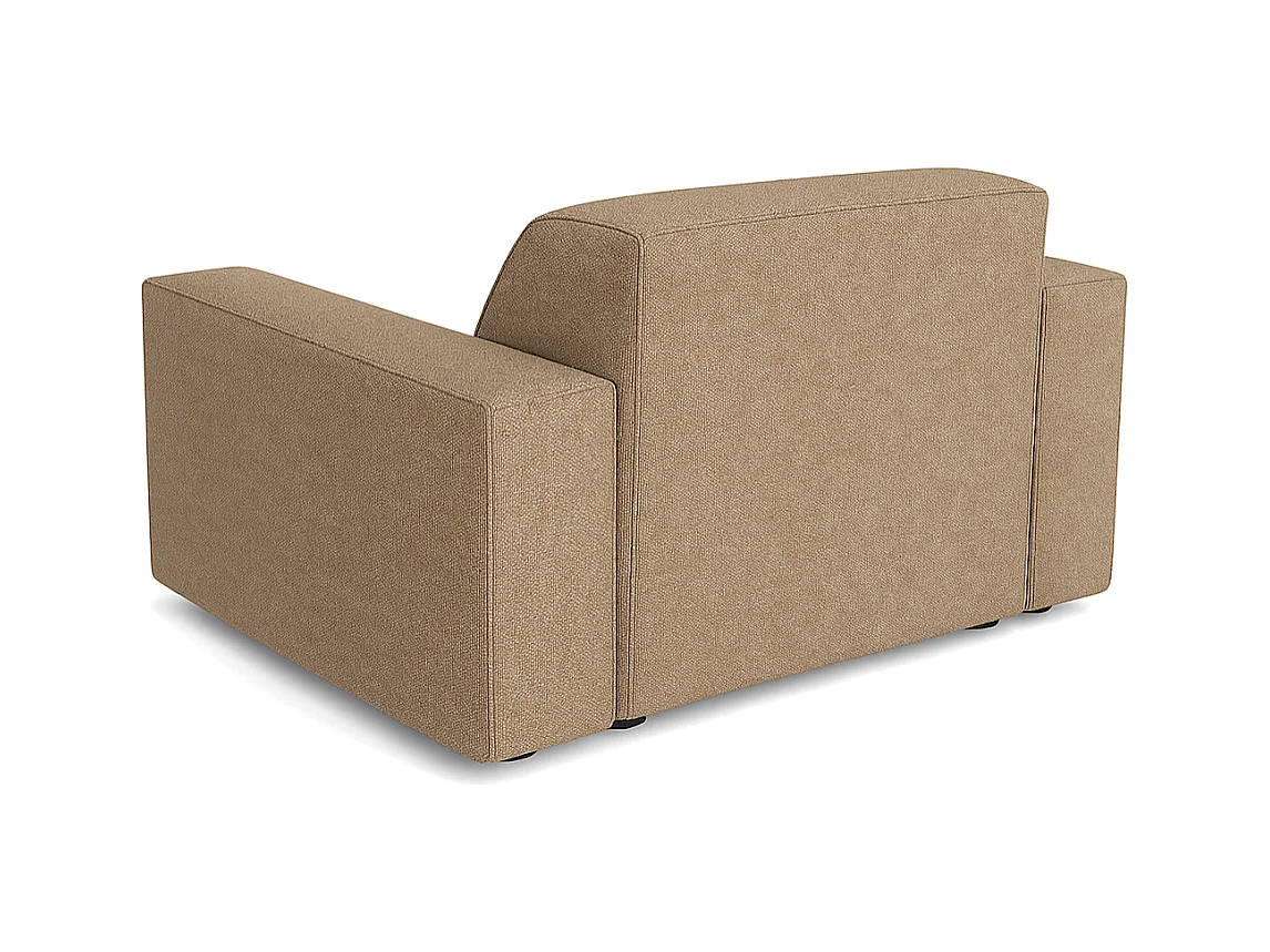 Fauteuil modulaire Cursal – 124 x 102 x 70 cm,marron clair Raven 34, design moderne