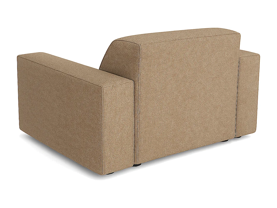 Fauteuil modulaire Cursal – 124 x 102 x 70 cm,marron clair Raven 34, design moderne