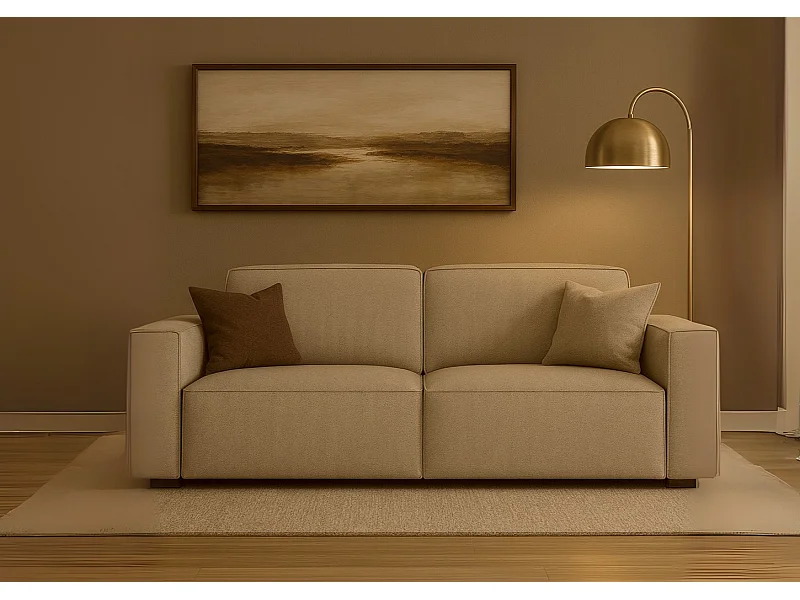 2-Sitzer Sofa Cursal  204x102x70 cm beige Raven 30