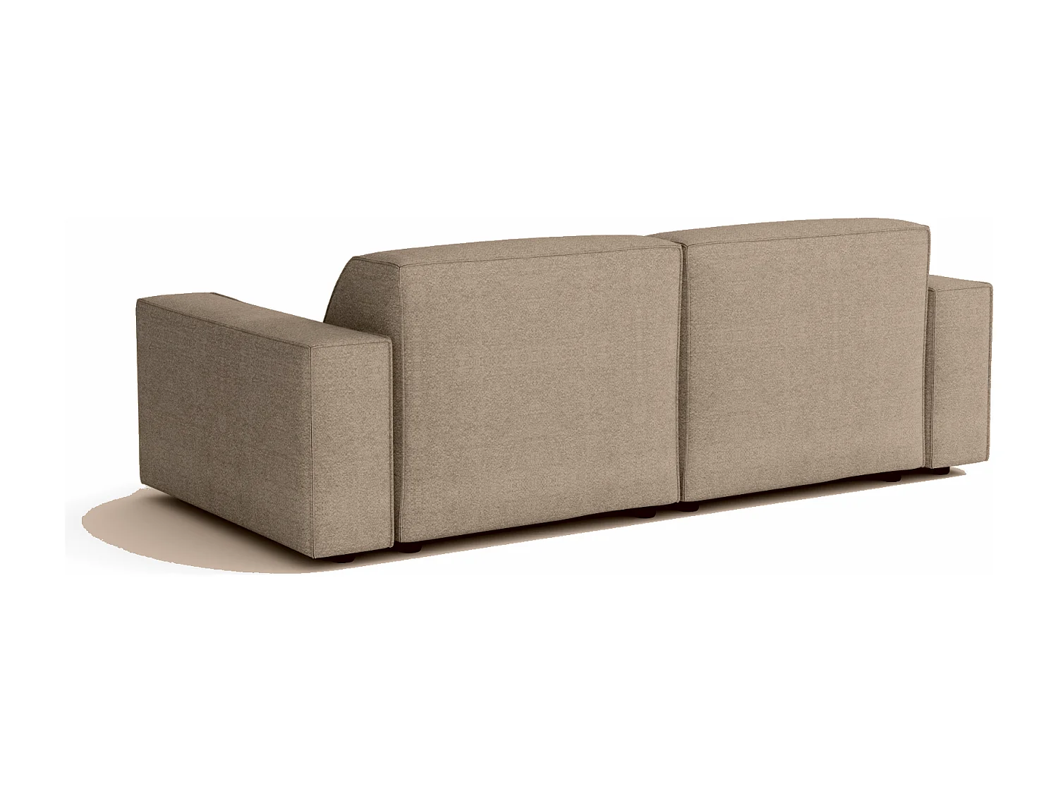 Canapé Cursal 2 places 204x102x70 cm beige Raven 30