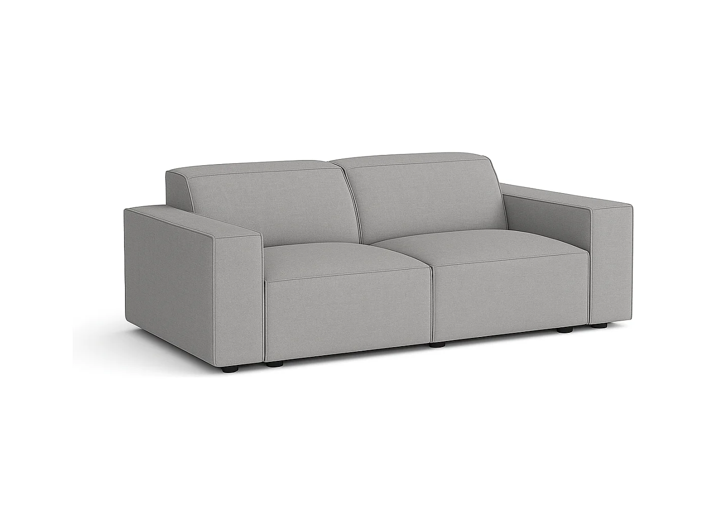 Canapé Cursal 2 places 204x102x70 cm gris Raven 7