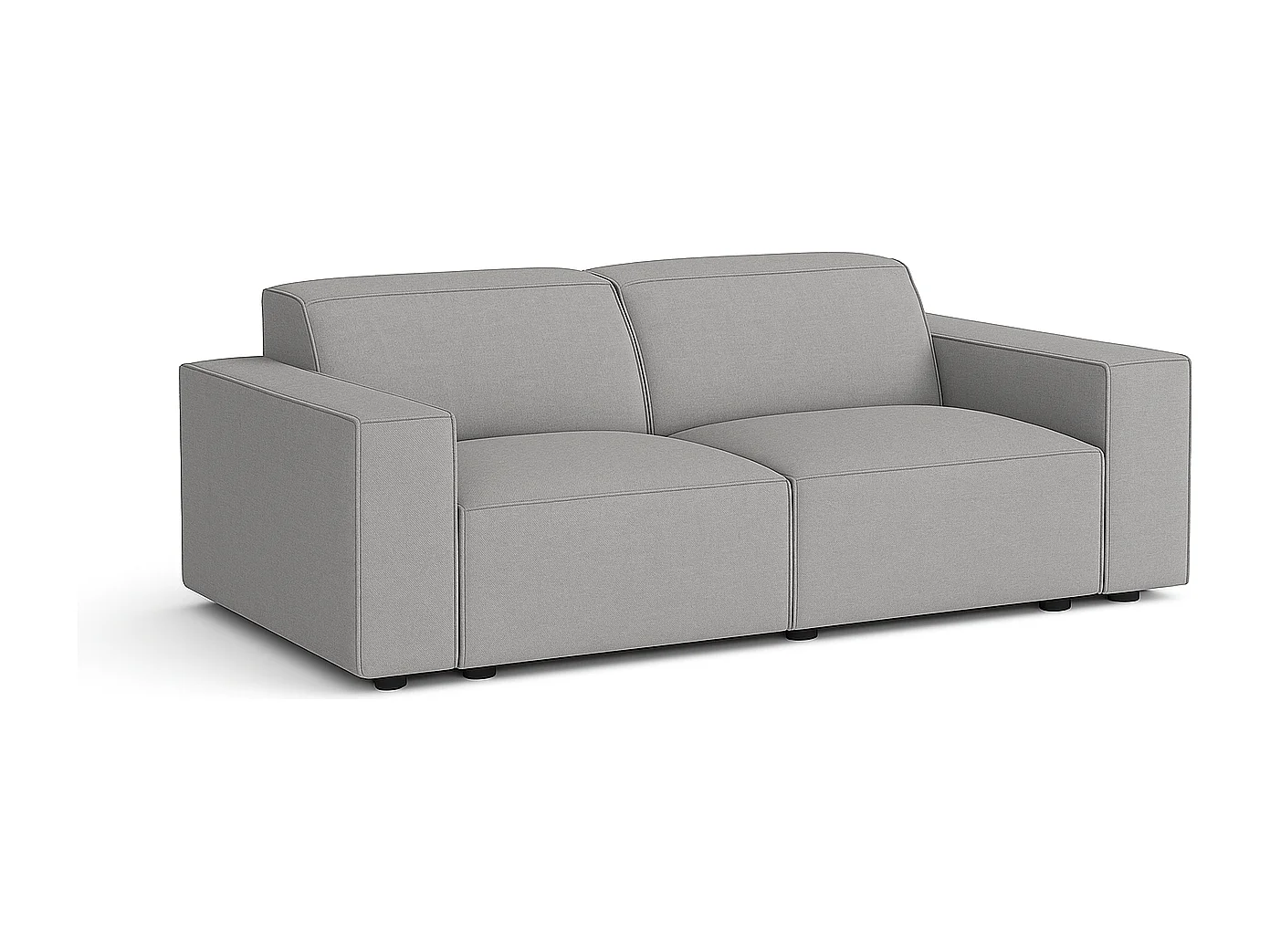 Canapé Cursal 2 places 204x102x70 cm gris Raven 7