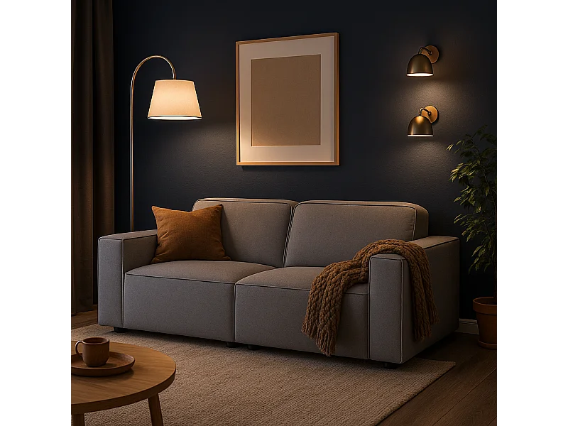 2-zits Sofa Cursal 204x102x70 cm grijs Raven 7