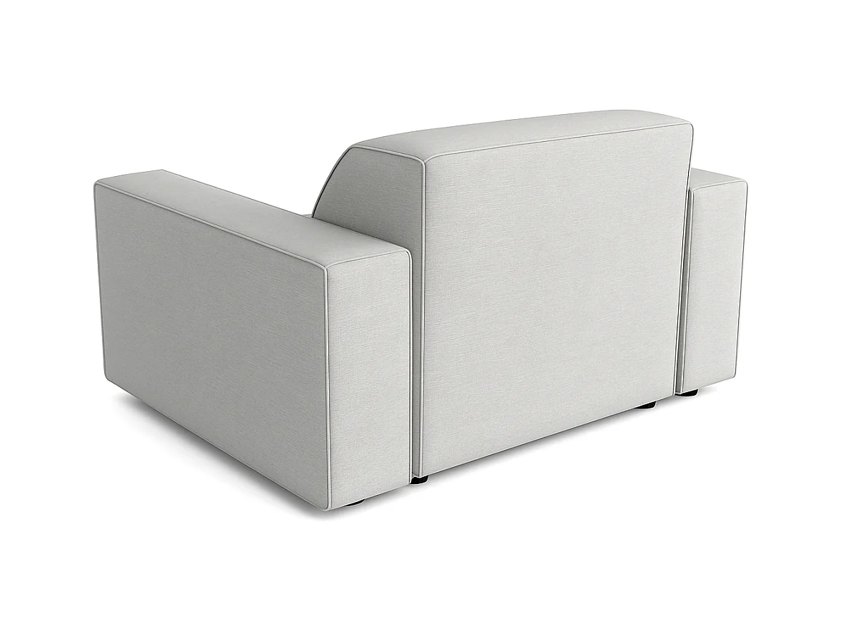 Fauteuil modulaire Cursal – 124 x 102 x 70 cm, gris clair Raven 6, design moderne