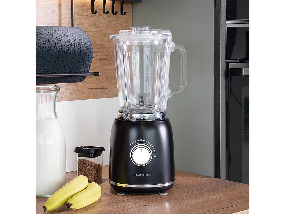 Home Deluxe Mixeur sur socle GRANDE - Noir mat