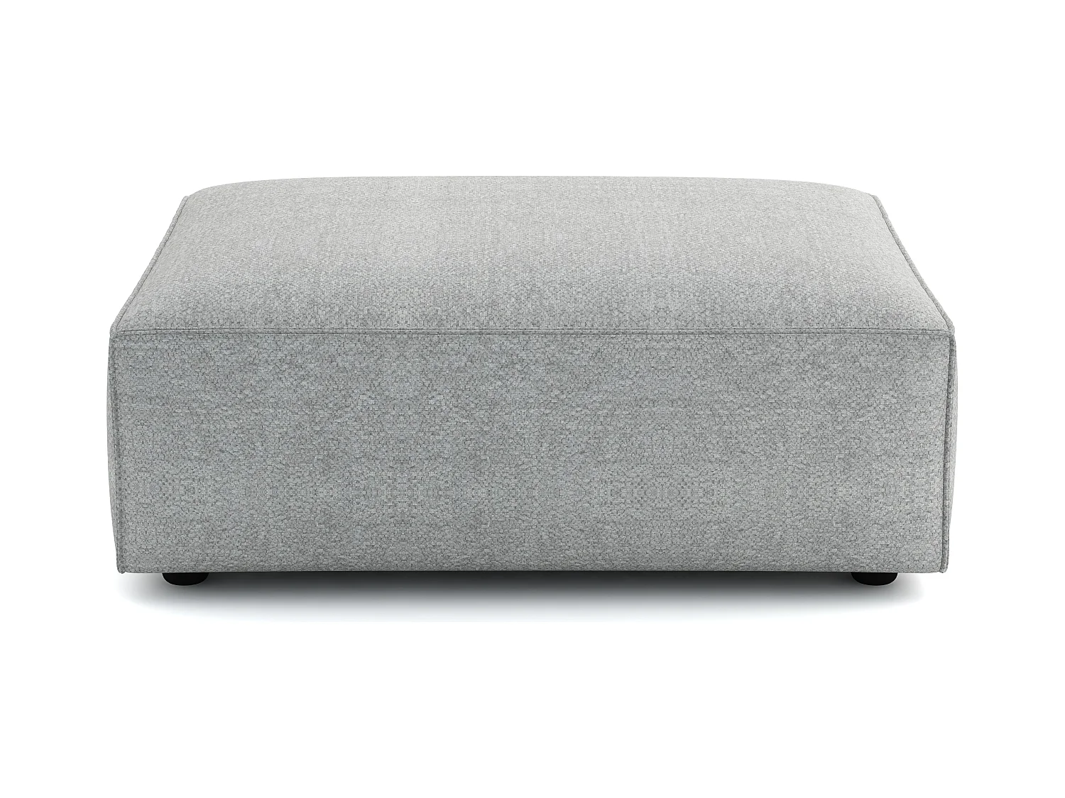 Pouf Cursal – 80 x 102 x 40 cm,  gris clair Raven 6, design moderne