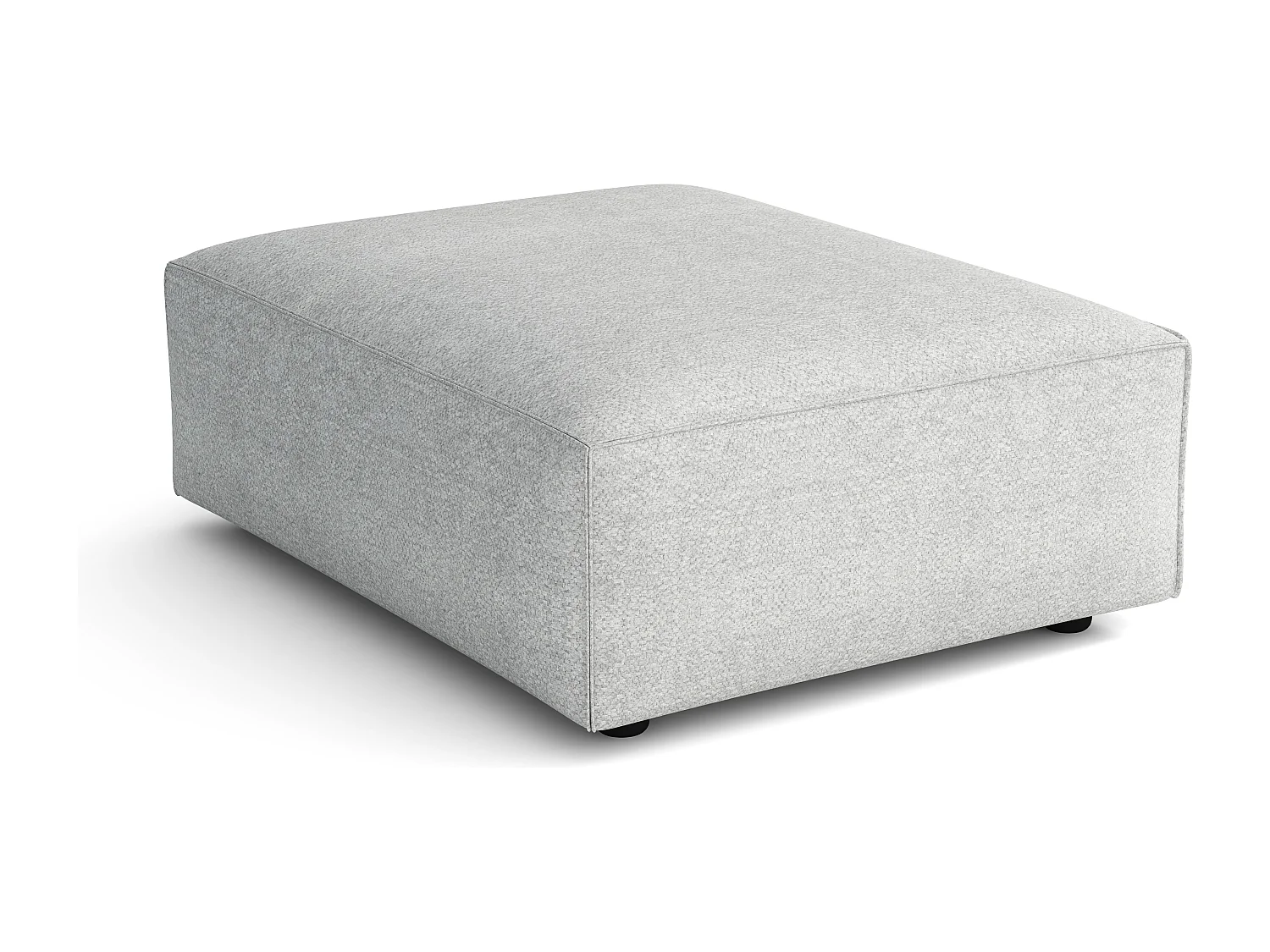 Pouf Cursal – 80 x 102 x 40 cm,  gris clair Raven 6, design moderne
