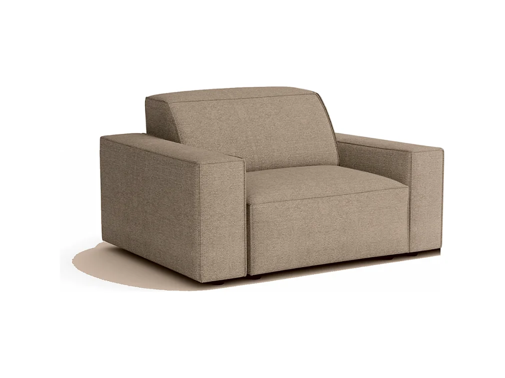 Fauteuil modulaire Cursal – 124 x 102 x 70 cm,beige Raven 30, design moderne