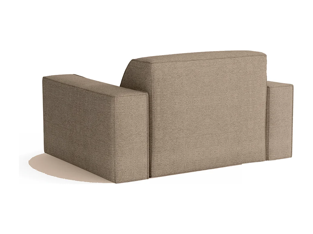 Fauteuil modulaire Cursal – 124 x 102 x 70 cm,beige Raven 30, design moderne