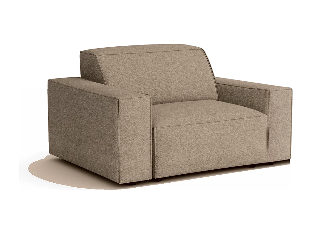 Fauteuil modulaire Cursal – 124 x 102 x 70 cm,beige Raven 30, design moderne