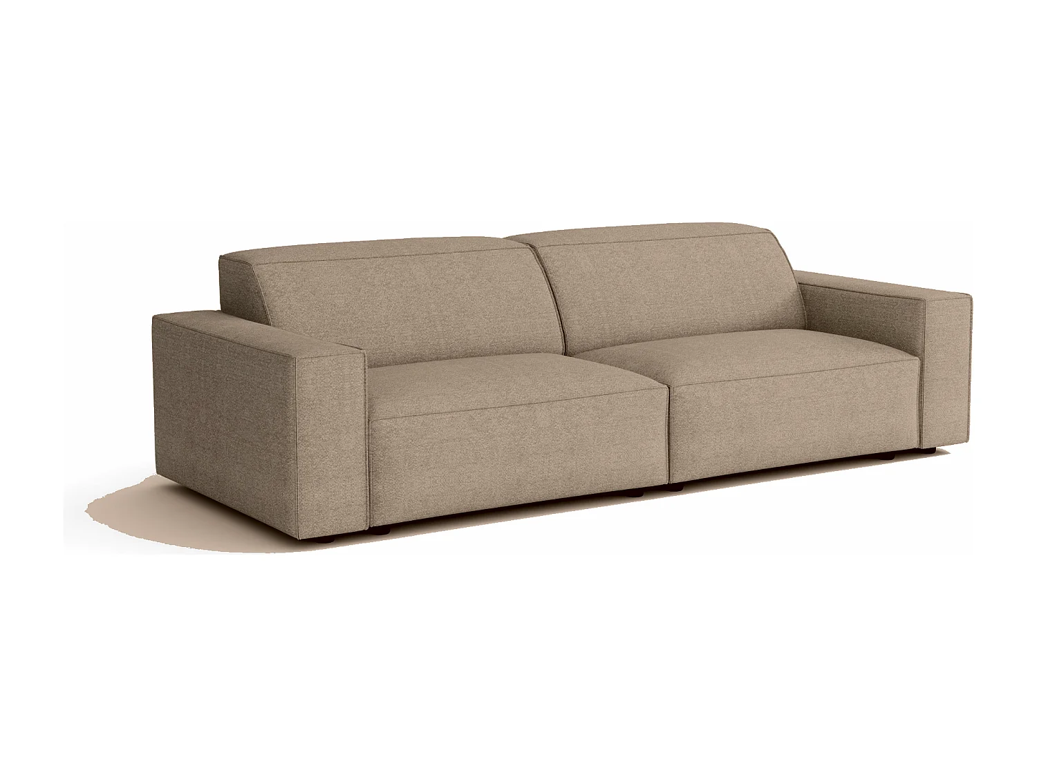 Canapé Cursal 3 places 244x102x70 cm beige Raven 30