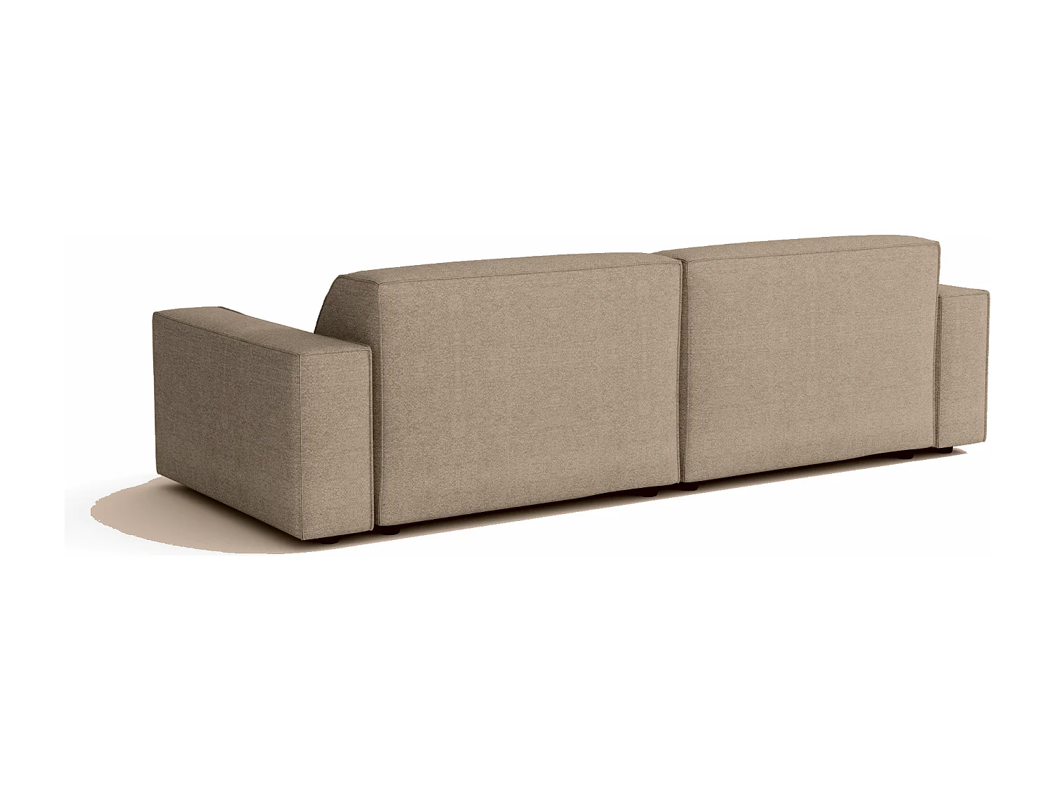 Canapé Cursal 3 places 244x102x70 cm beige Raven 30