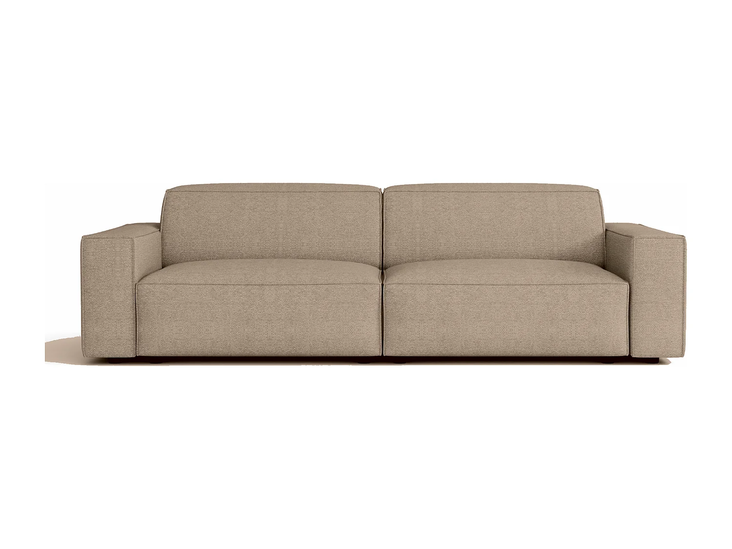 Canapé Cursal 3 places 244x102x70 cm beige Raven 30
