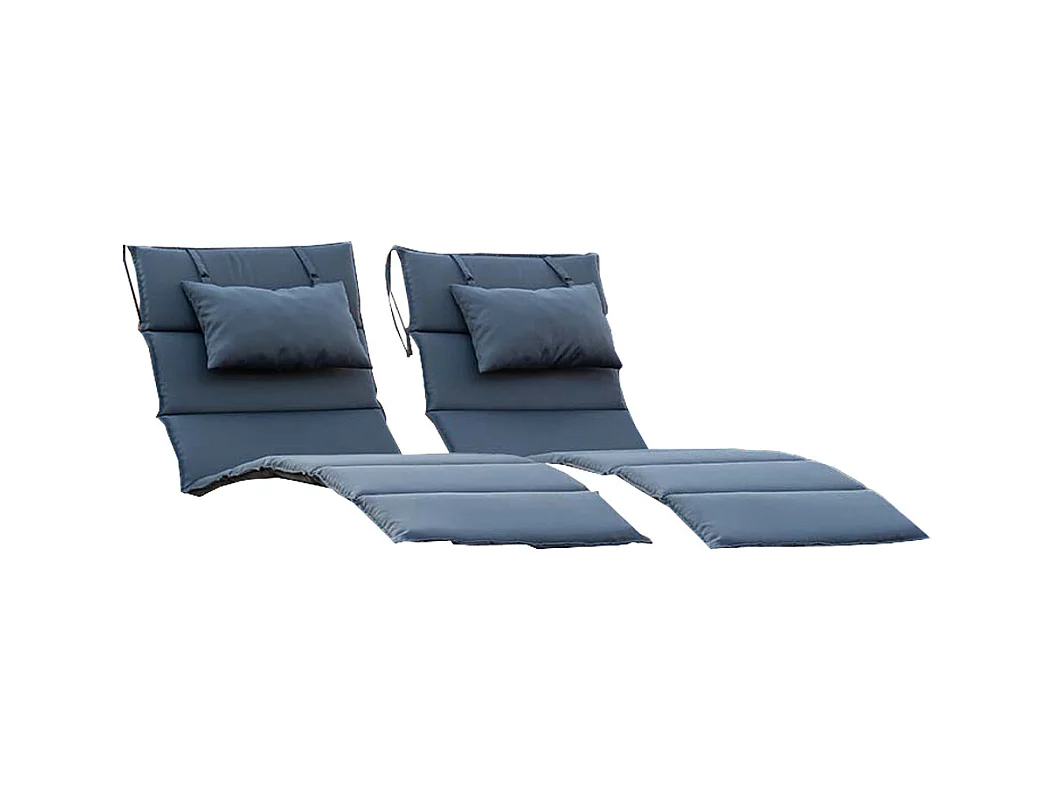 Home Deluxe Chaise longue en bois ondulé TAIGA Quantité : 1