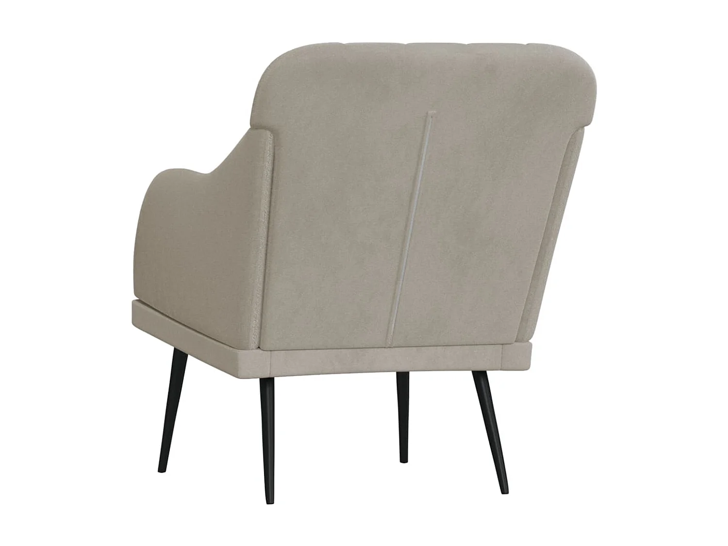Streetsboro  Fauteuil Gris clair 63x76x80 cm Velours