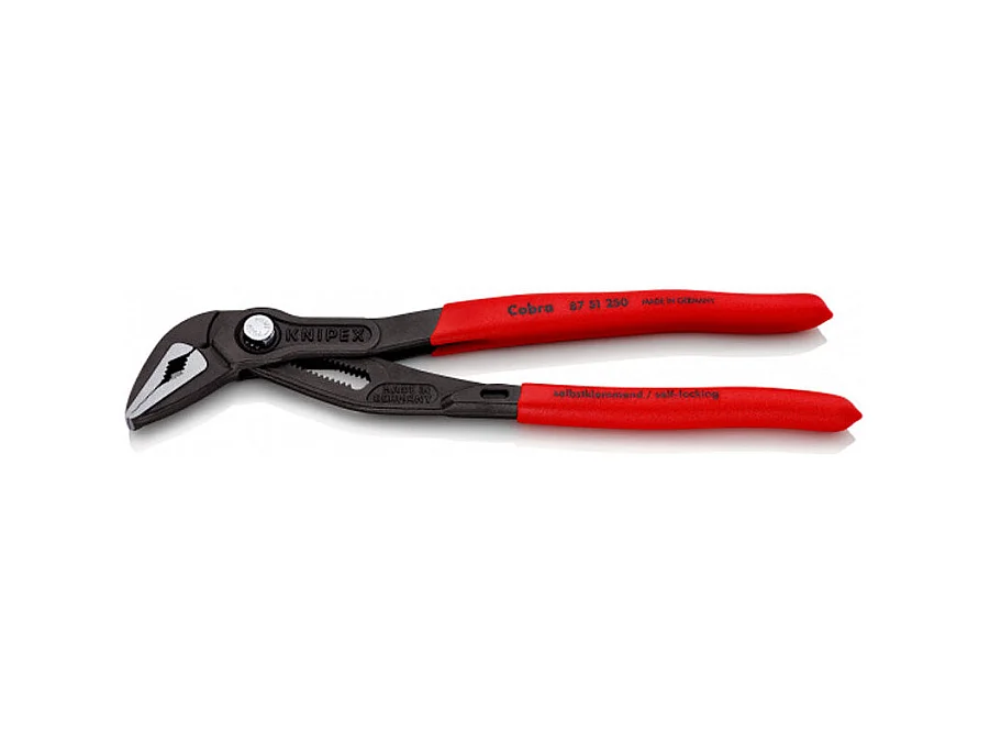 Pince multiprise Cobra® effilée 250mm - Gainage PVC Ouverture 34mm 19 positions KNIPEX - 8751250