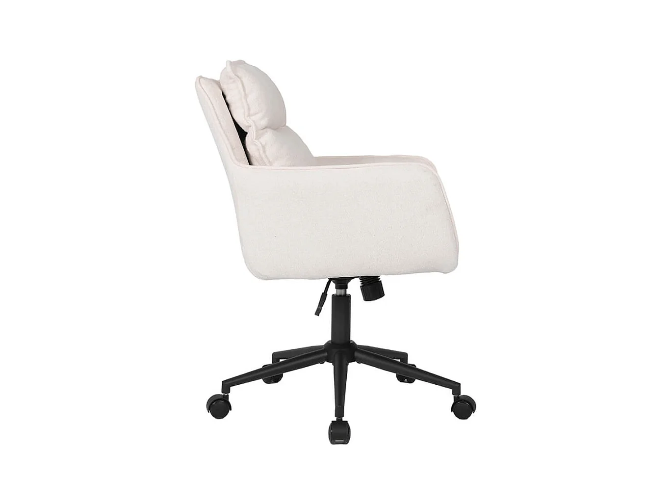 Home Deluxe Chaise de bureau CORA Tissu Beige - réglable en hauteur