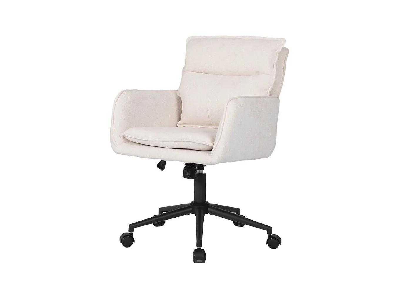 Home Deluxe Chaise de bureau CORA Tissu Beige - réglable en hauteur