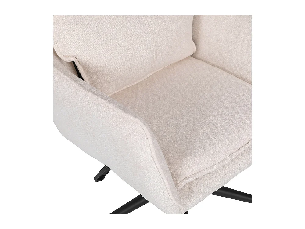 Home Deluxe Chaise de bureau CORA Tissu Beige - réglable en hauteur