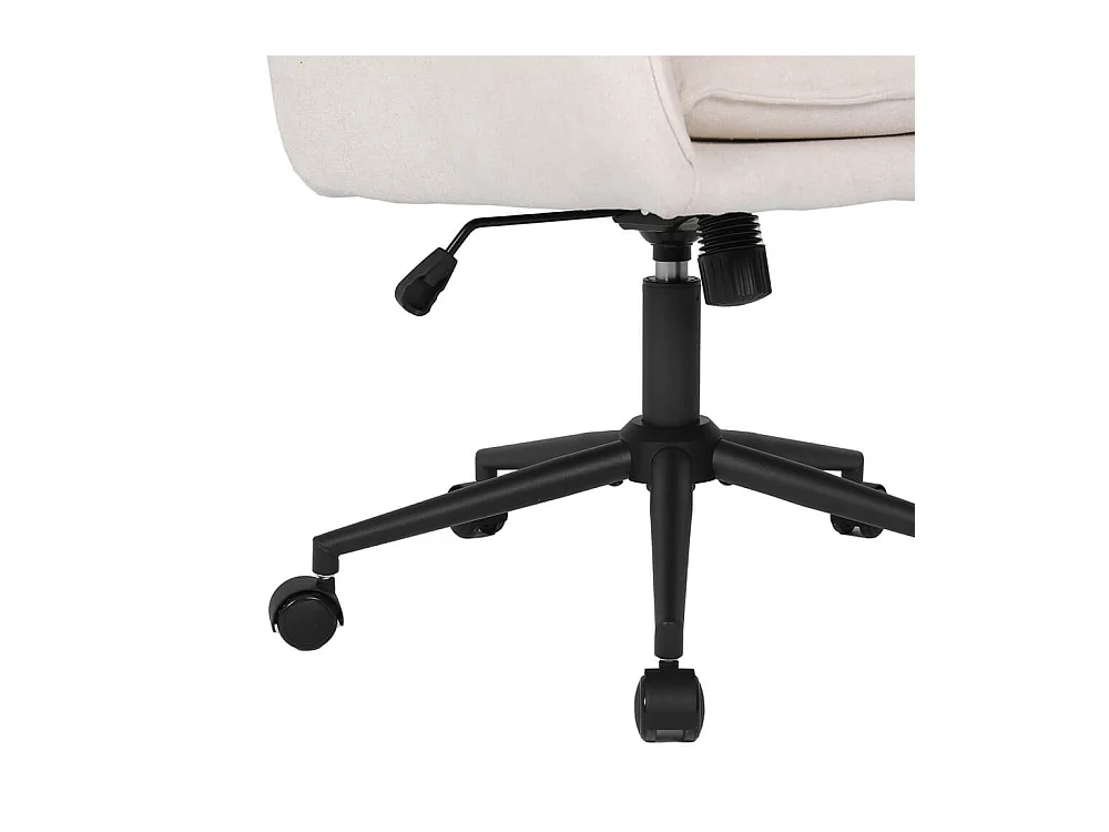 Home Deluxe Chaise de bureau CORA Tissu Beige - réglable en hauteur