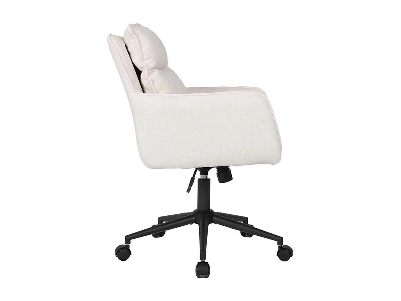 Home Deluxe Chaise de bureau CORA Tissu Beige - réglable en hauteur