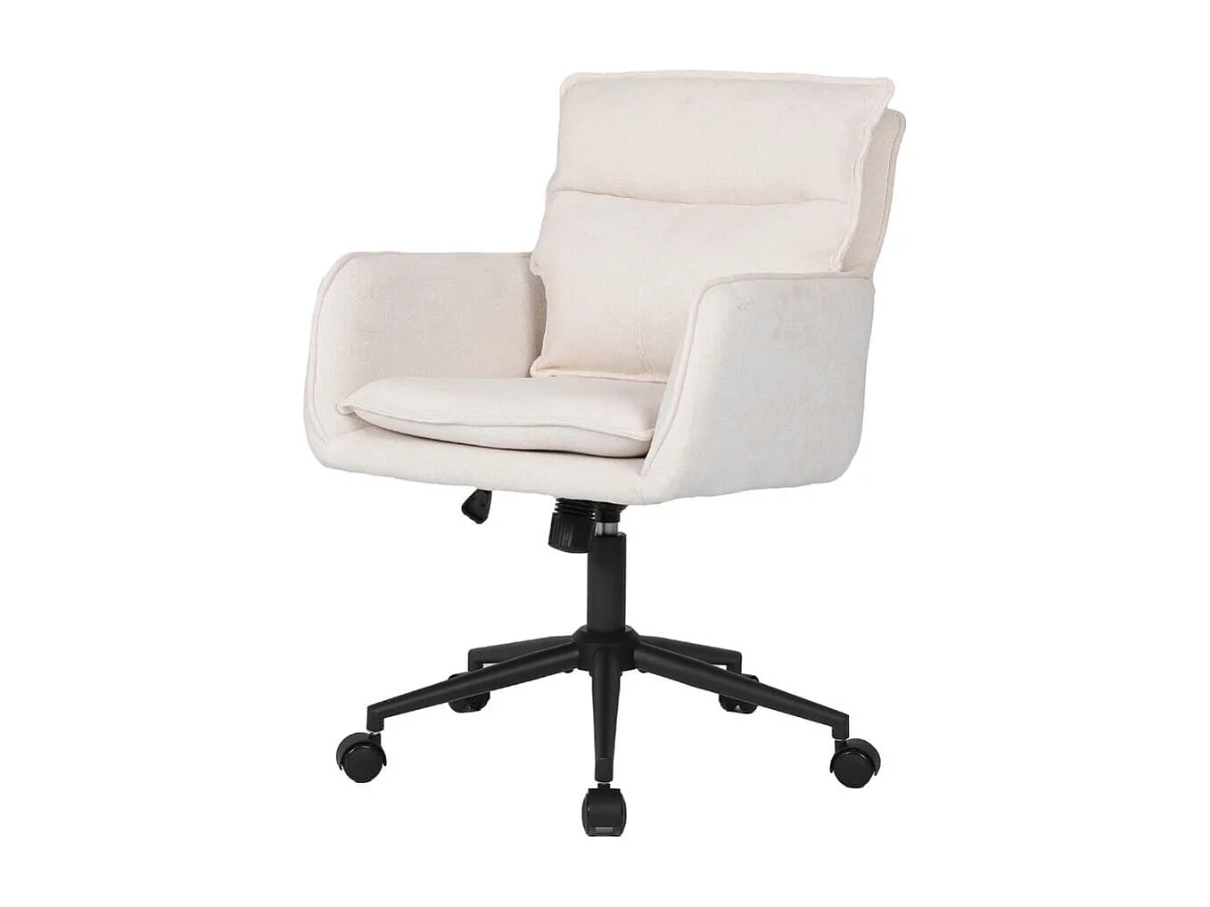 Home Deluxe Chaise de bureau CORA Tissu Beige - réglable en hauteur