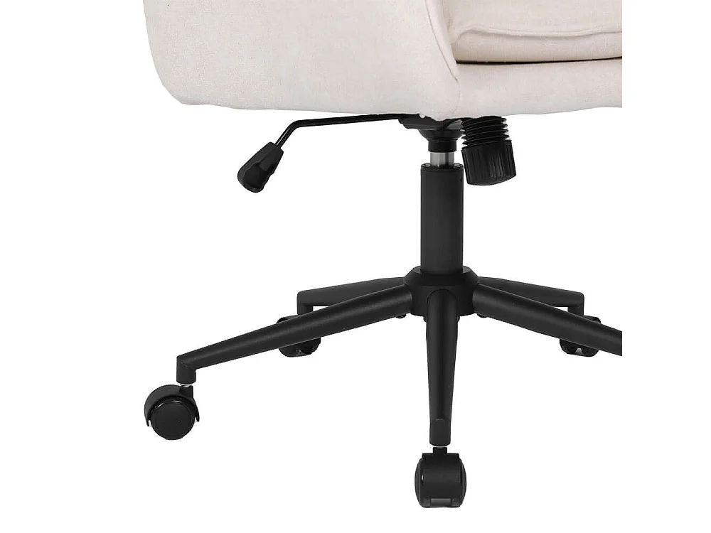 Home Deluxe Chaise de bureau CORA Tissu Beige - réglable en hauteur