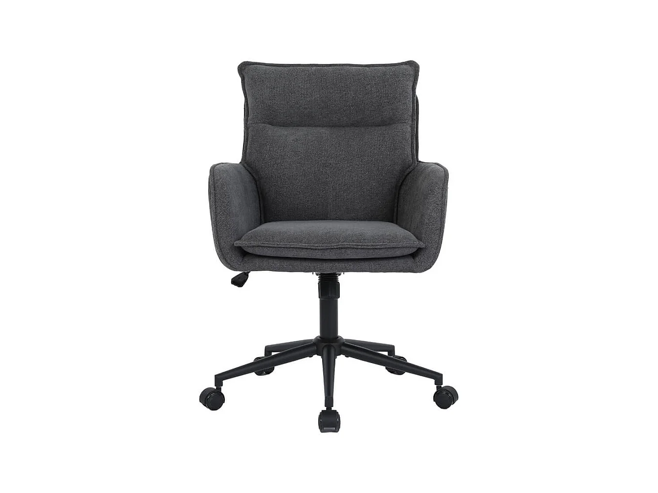 HOME DELUXE Chaise de bureau CORA Tissu Anthracite - Réglable en hauteur