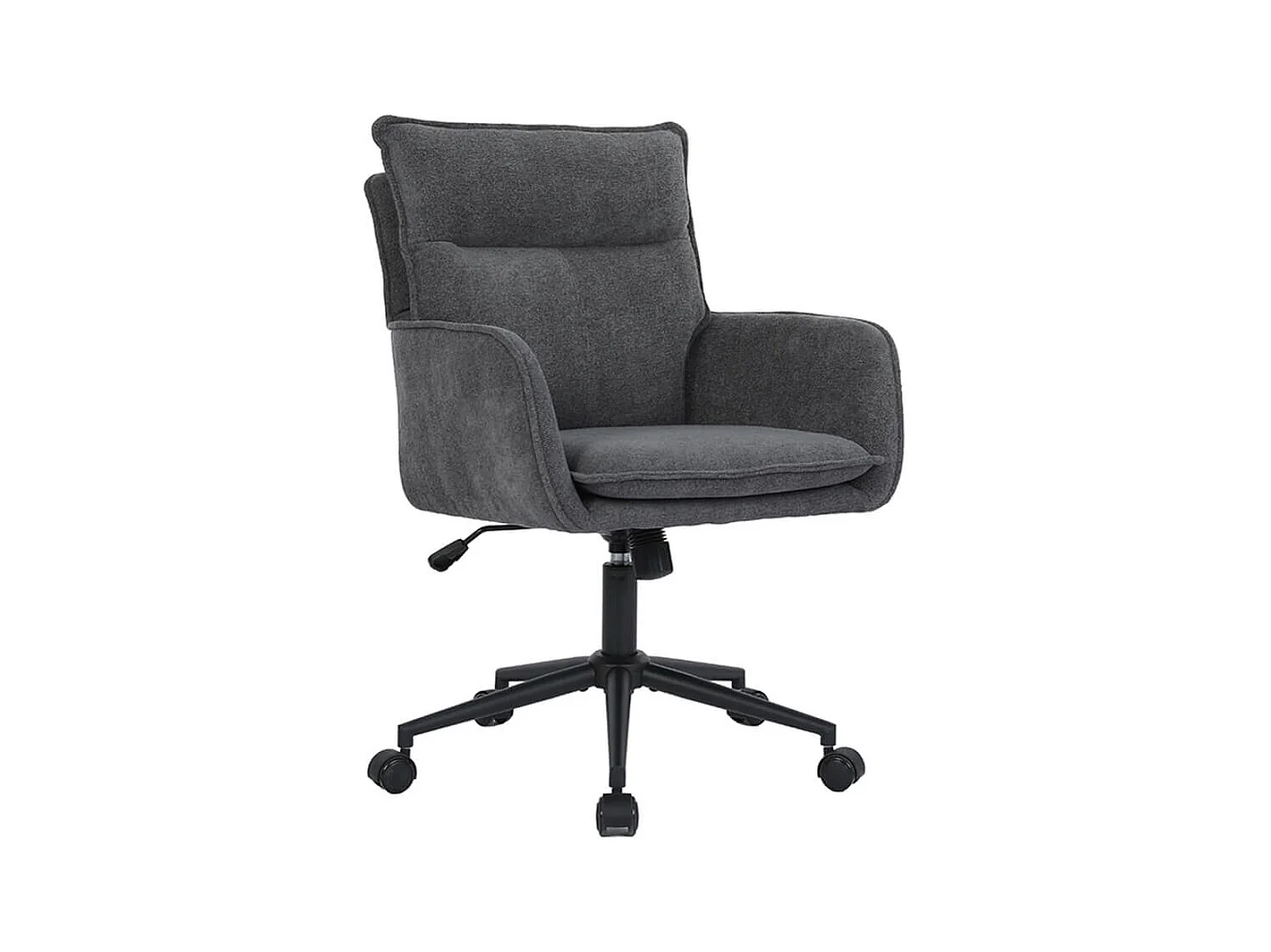 HOME DELUXE Chaise de bureau CORA Tissu Anthracite - Réglable en hauteur