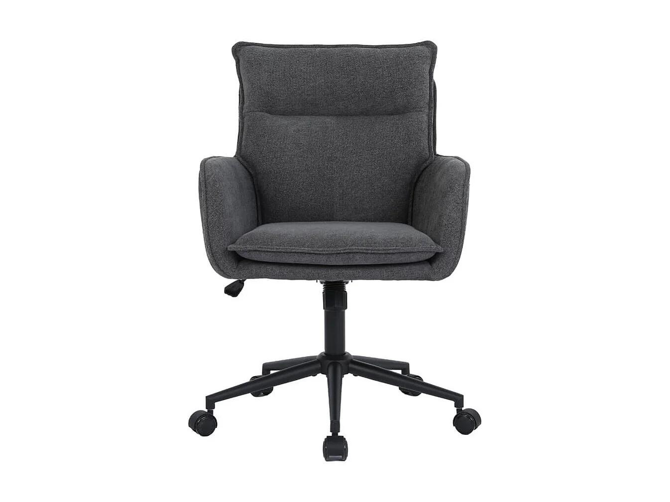 HOME DELUXE Chaise de bureau CORA Tissu Anthracite - Réglable en hauteur