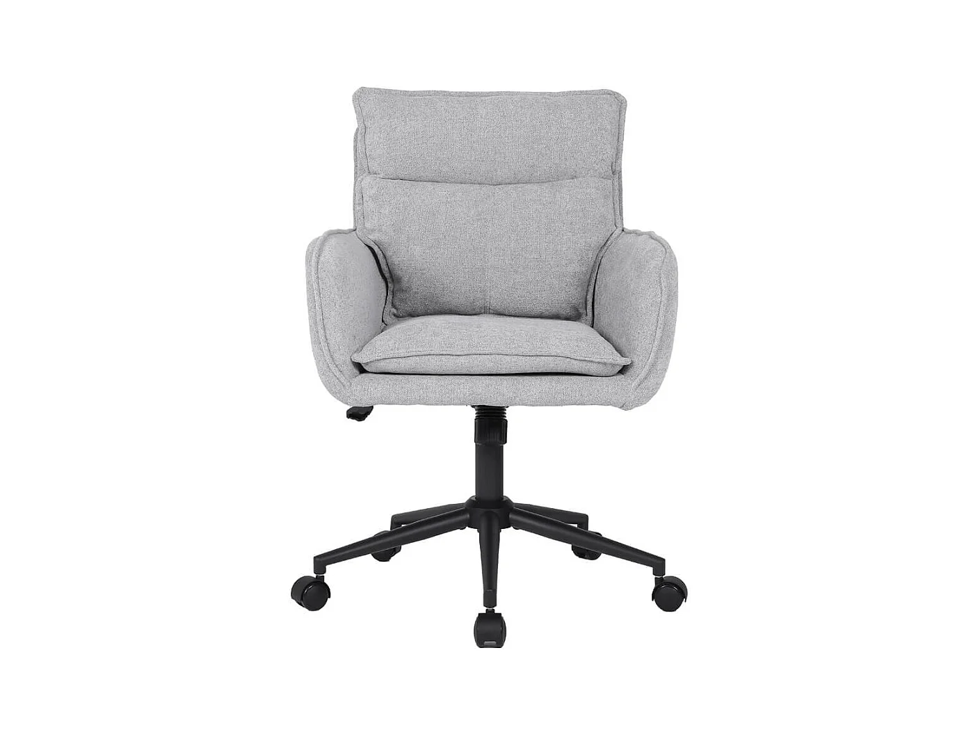 Home Deluxe Chaise de bureau CORA Tissu gris - hauteur réglable