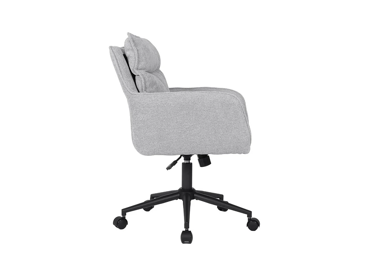 Home Deluxe Chaise de bureau CORA Tissu gris - hauteur réglable