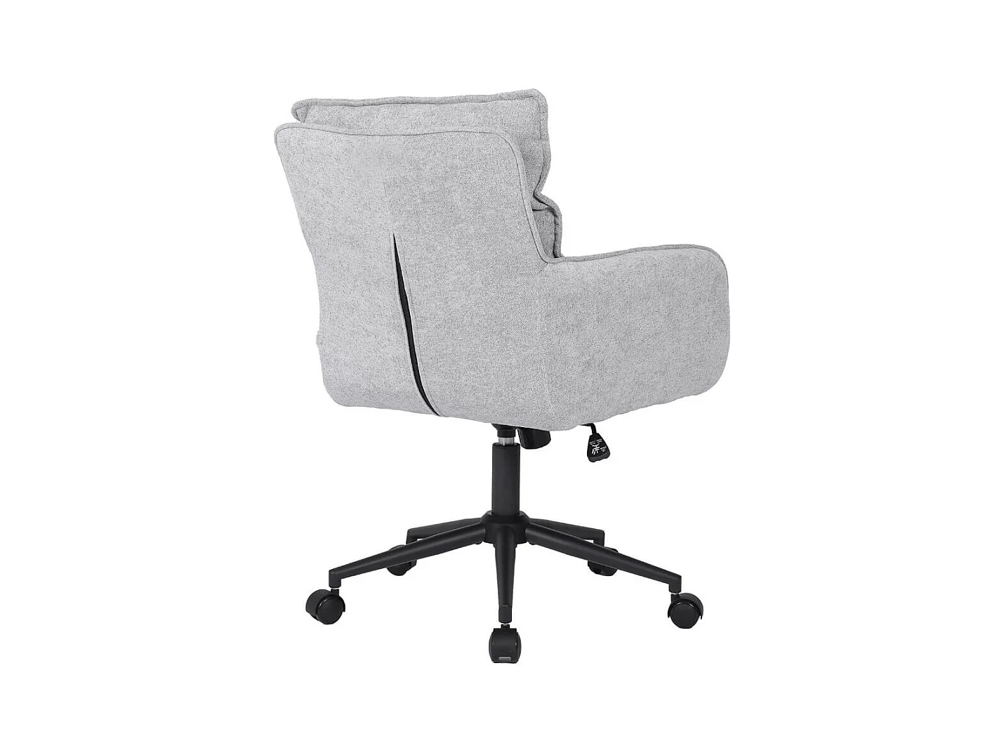 Home Deluxe Chaise de bureau CORA Tissu gris - hauteur réglable