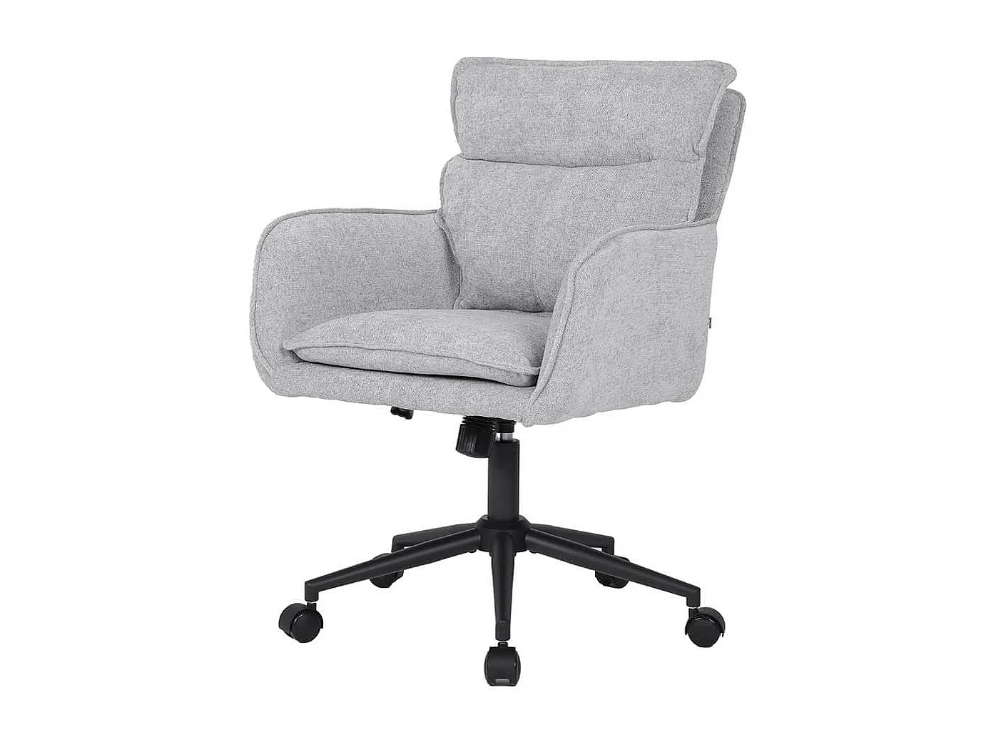 Home Deluxe Chaise de bureau CORA Tissu gris - hauteur réglable