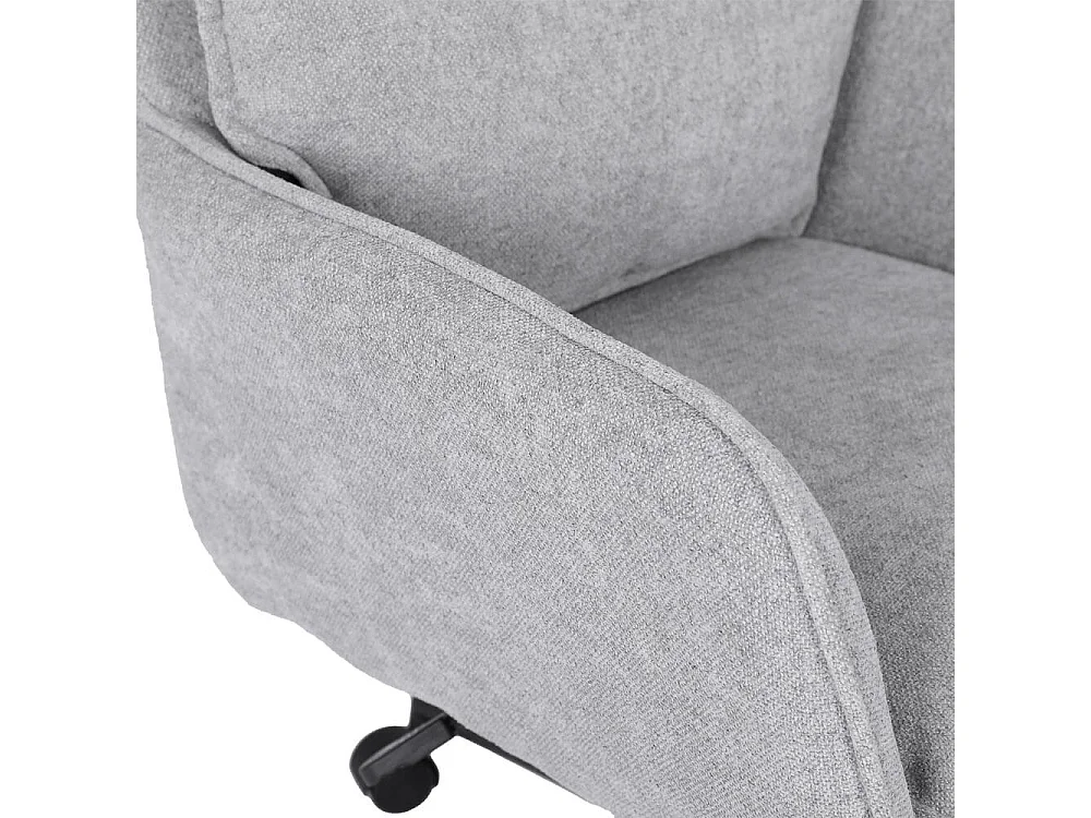 Home Deluxe Chaise de bureau CORA Tissu gris - hauteur réglable