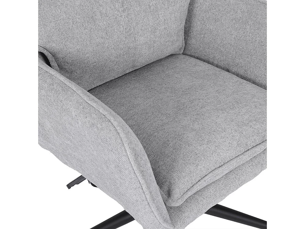 Home Deluxe Chaise de bureau CORA Tissu gris - hauteur réglable