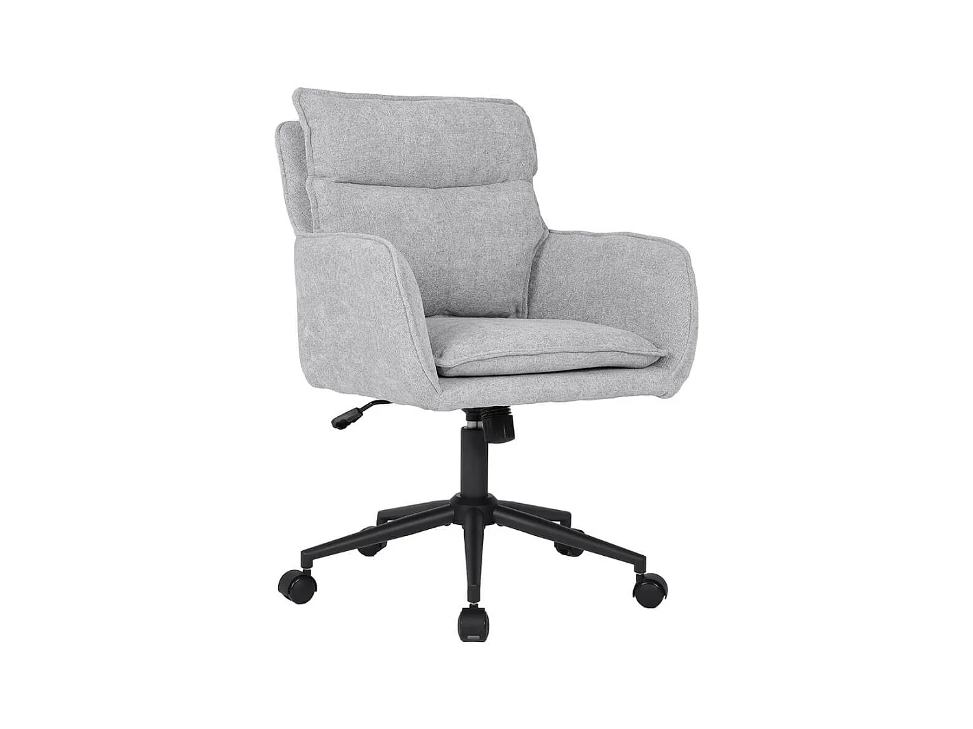 Home Deluxe Chaise de bureau CORA Tissu gris - hauteur réglable